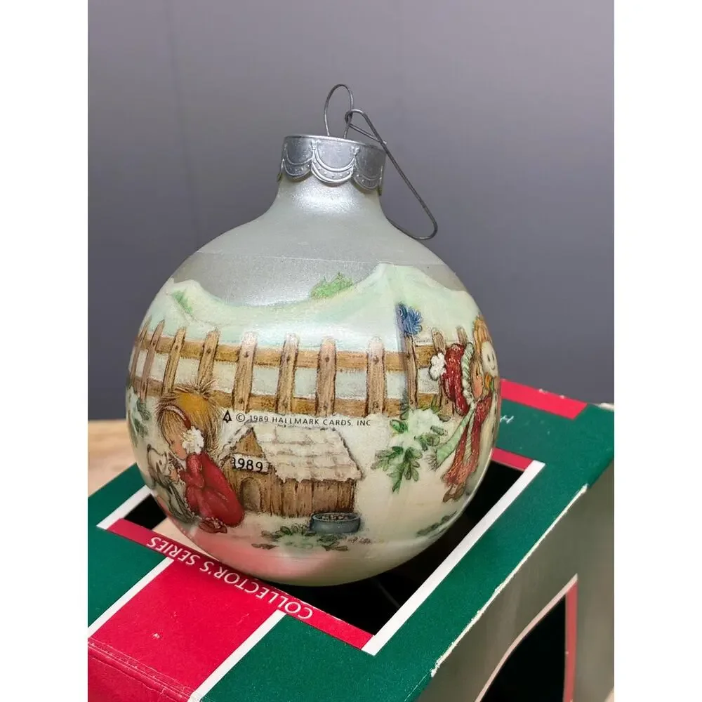 Hallmark Betsey Clark 1989 Glass Ornament | Home for Christmas | Vintage